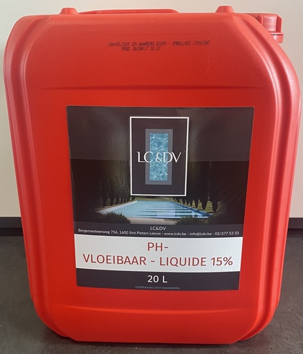 [05004011] PH- VLOEIBAAR  15 % 20L dont € 10,00  vidange